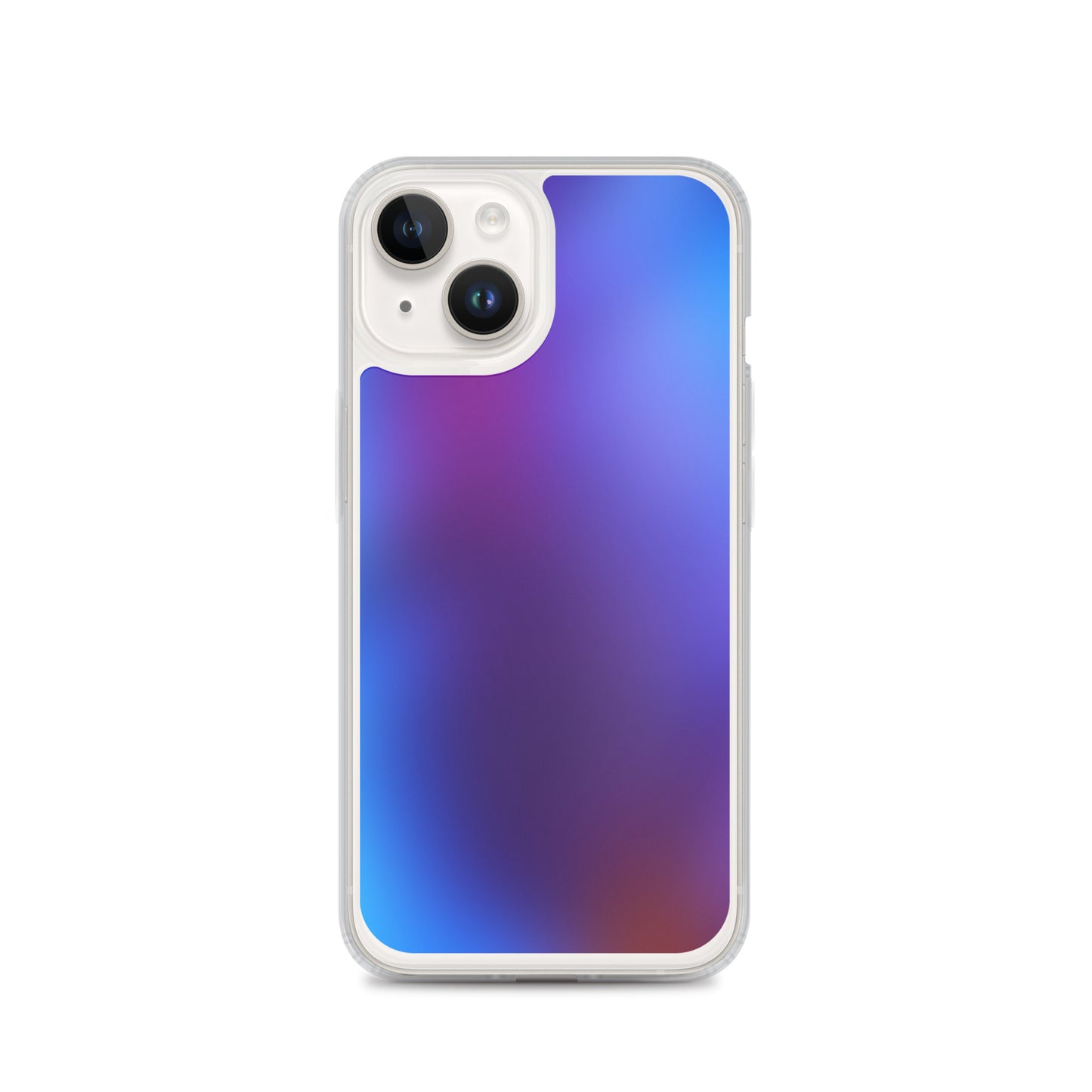 Abstract iPhone case blurry blue