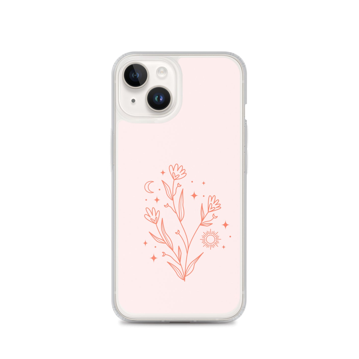 Abstract iPhone case pink flower