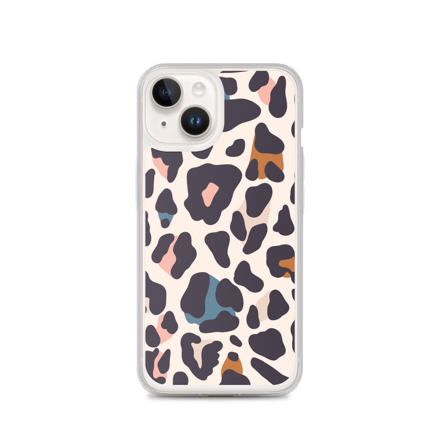 Abstract iPhone case leopard print design