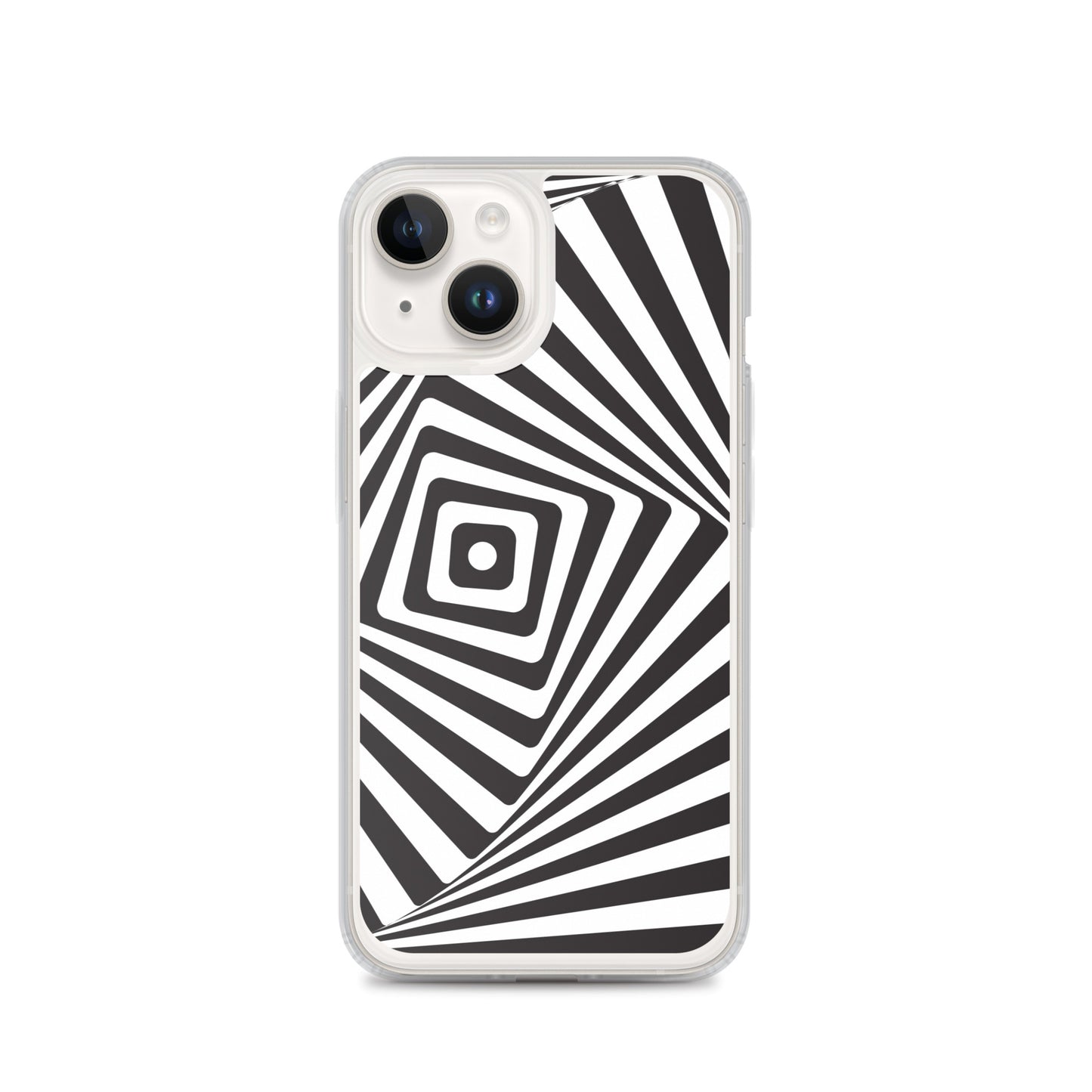 Abstract iPhone case black and white maze