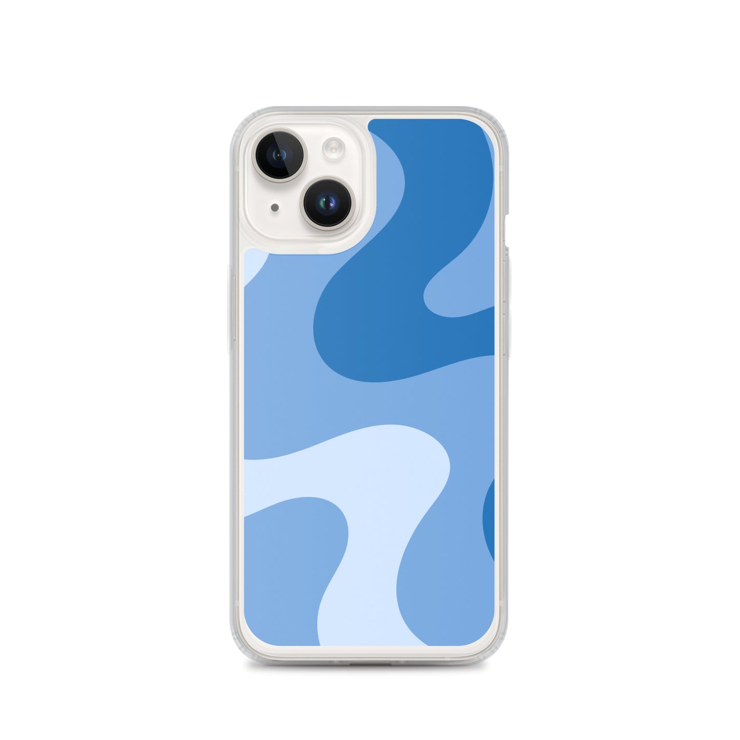 Abstract iPhone case blue swirl