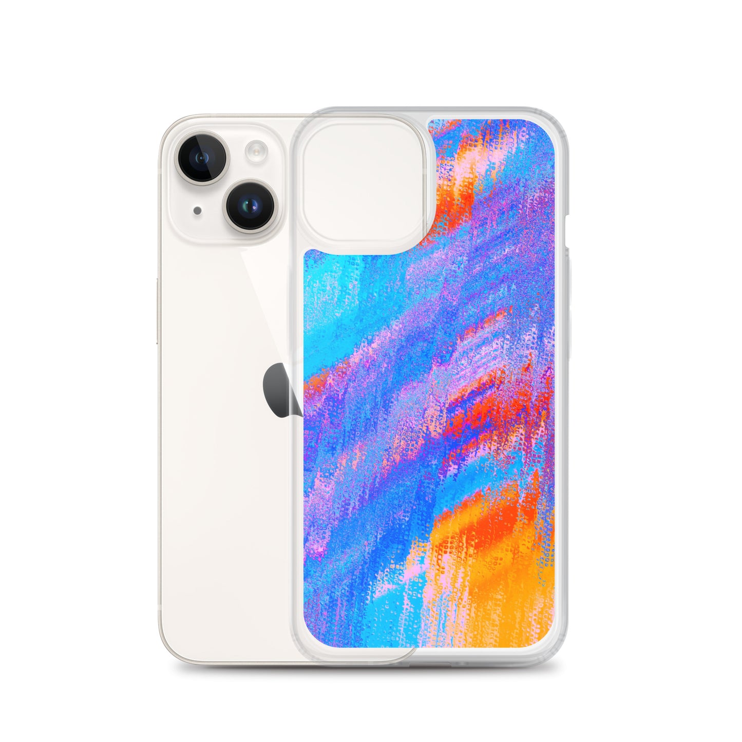 Abstract iPhone case mixed colour