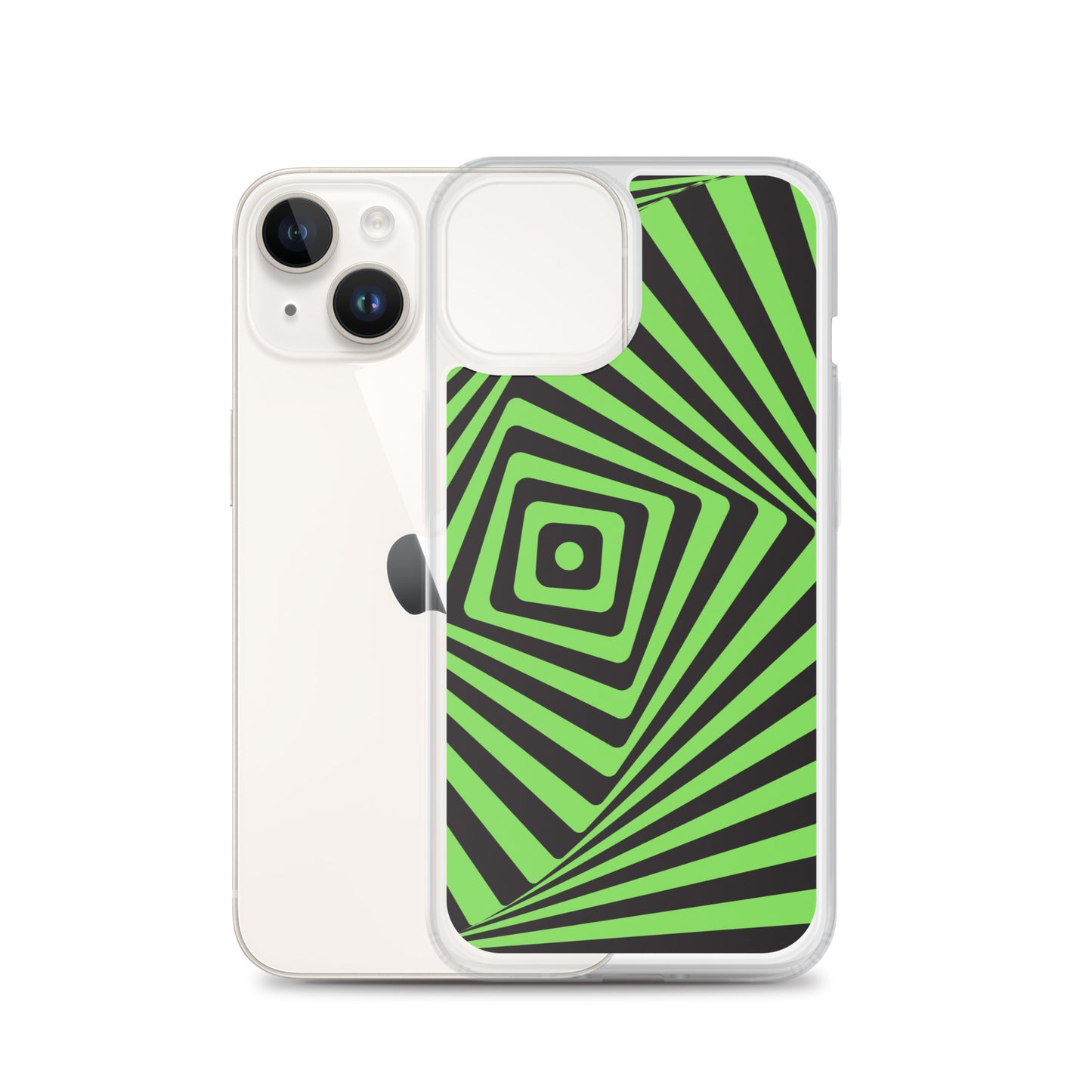 Abstract iPhone case green maze