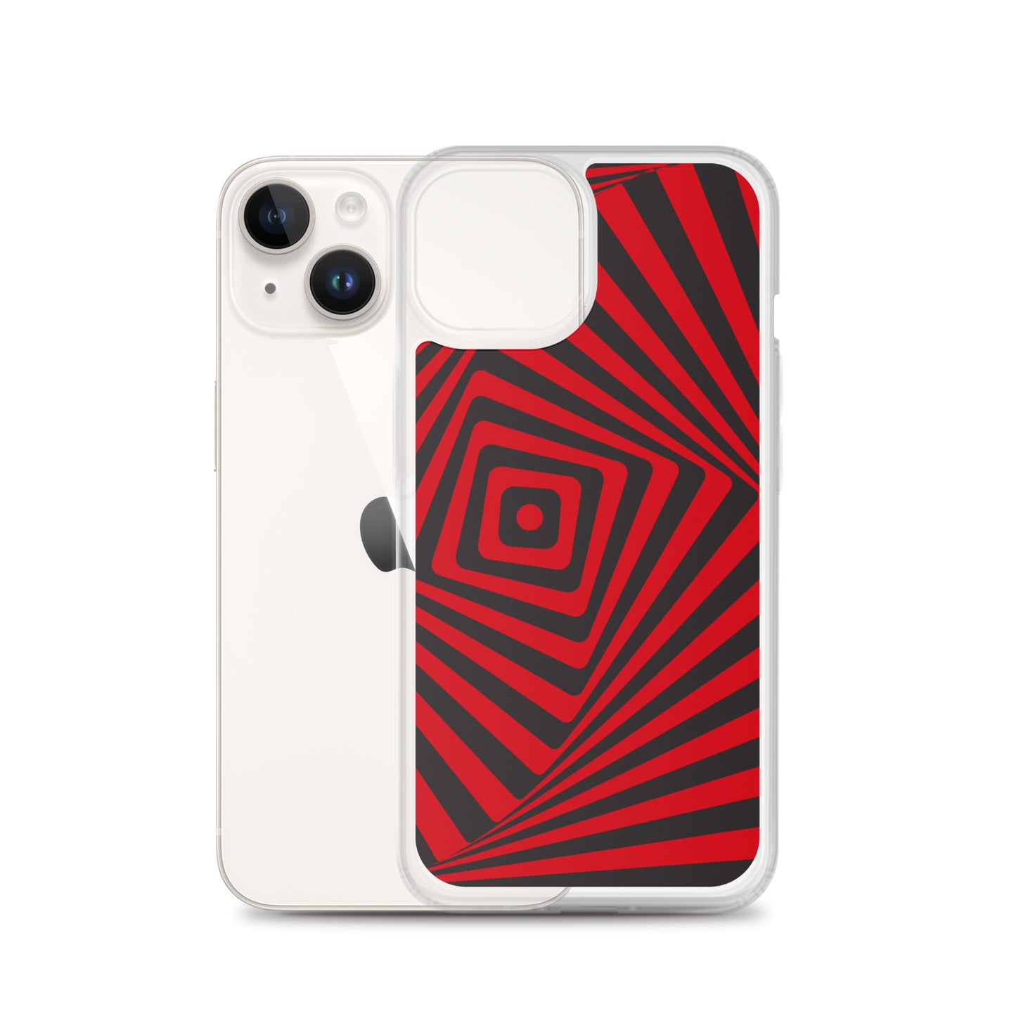 Abstract iPhone case, red maze