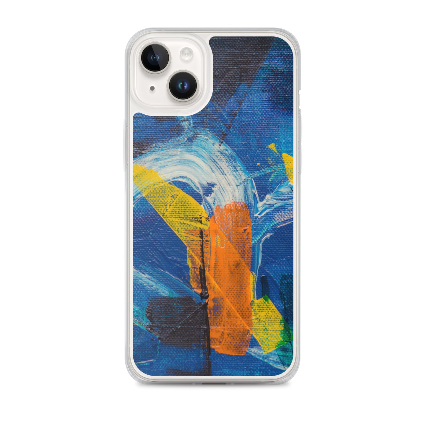 Abstract iPhone case muli-coloured solid accent