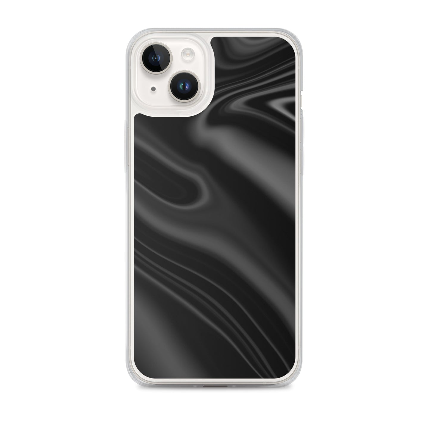 Abstract iPhone case black wave