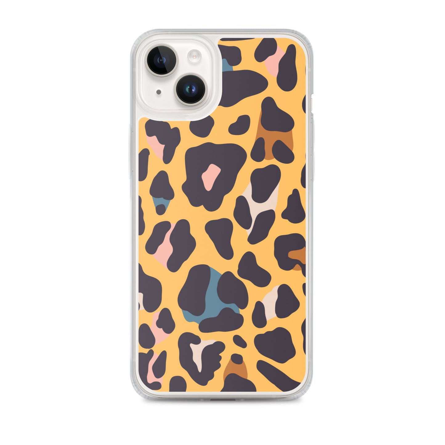 Abstract iPhone case leopard skin print