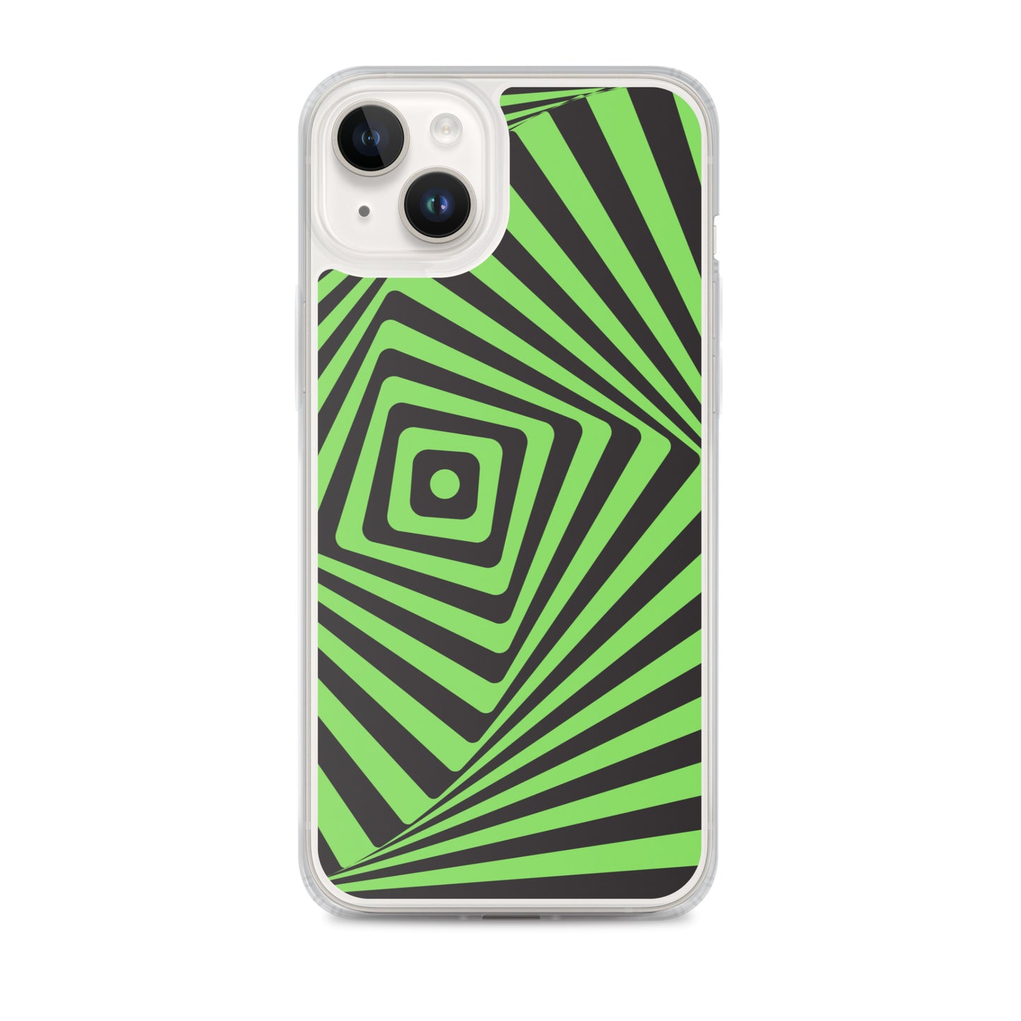 Abstract iPhone case green maze