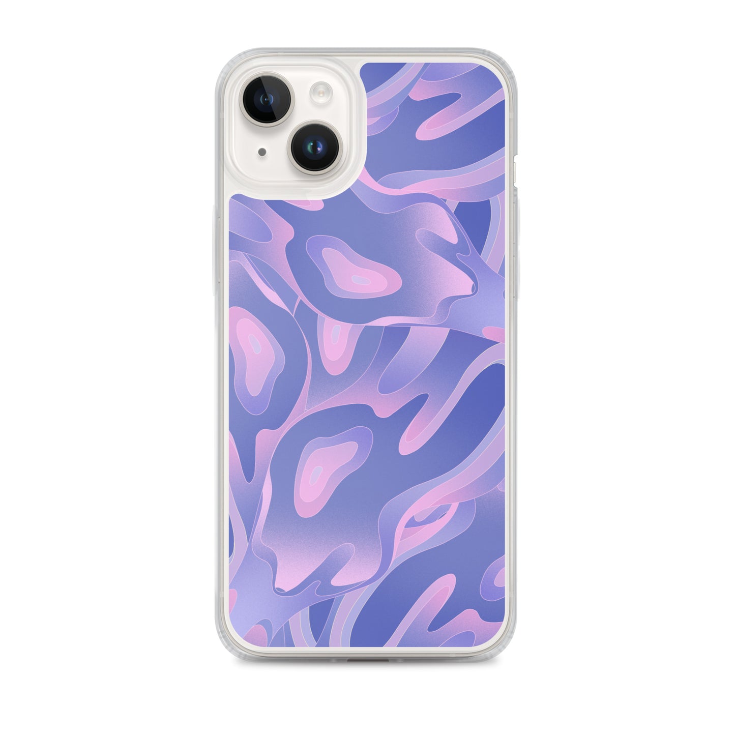 Abstract iPhone case purple/violet waves