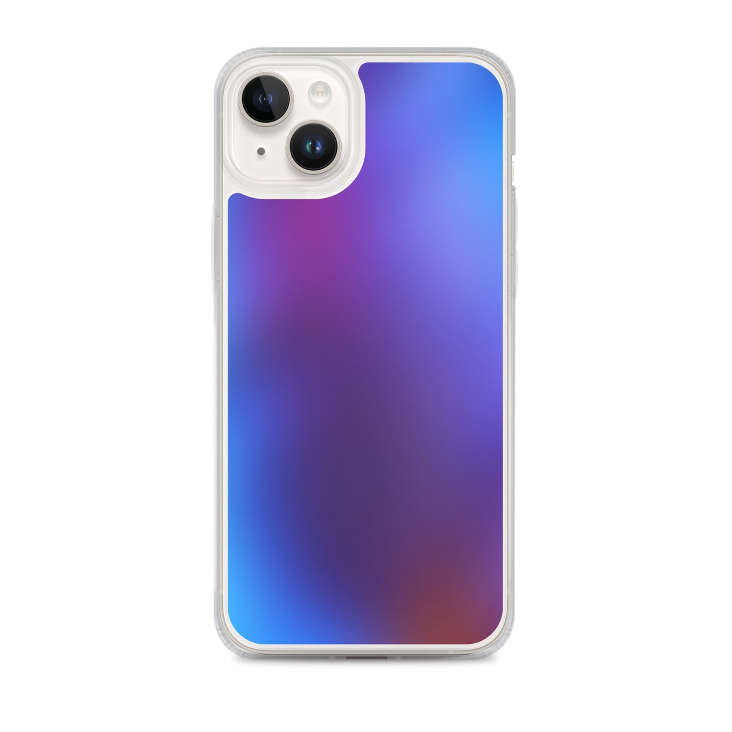 Abstract iPhone case blurry blue