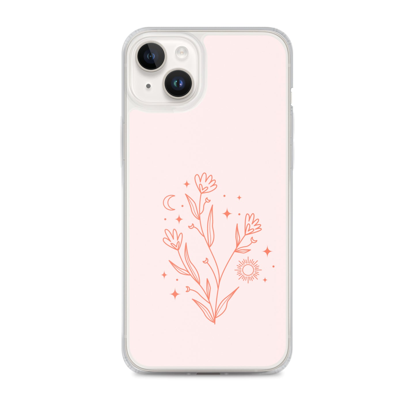 Abstract iPhone case pink flower