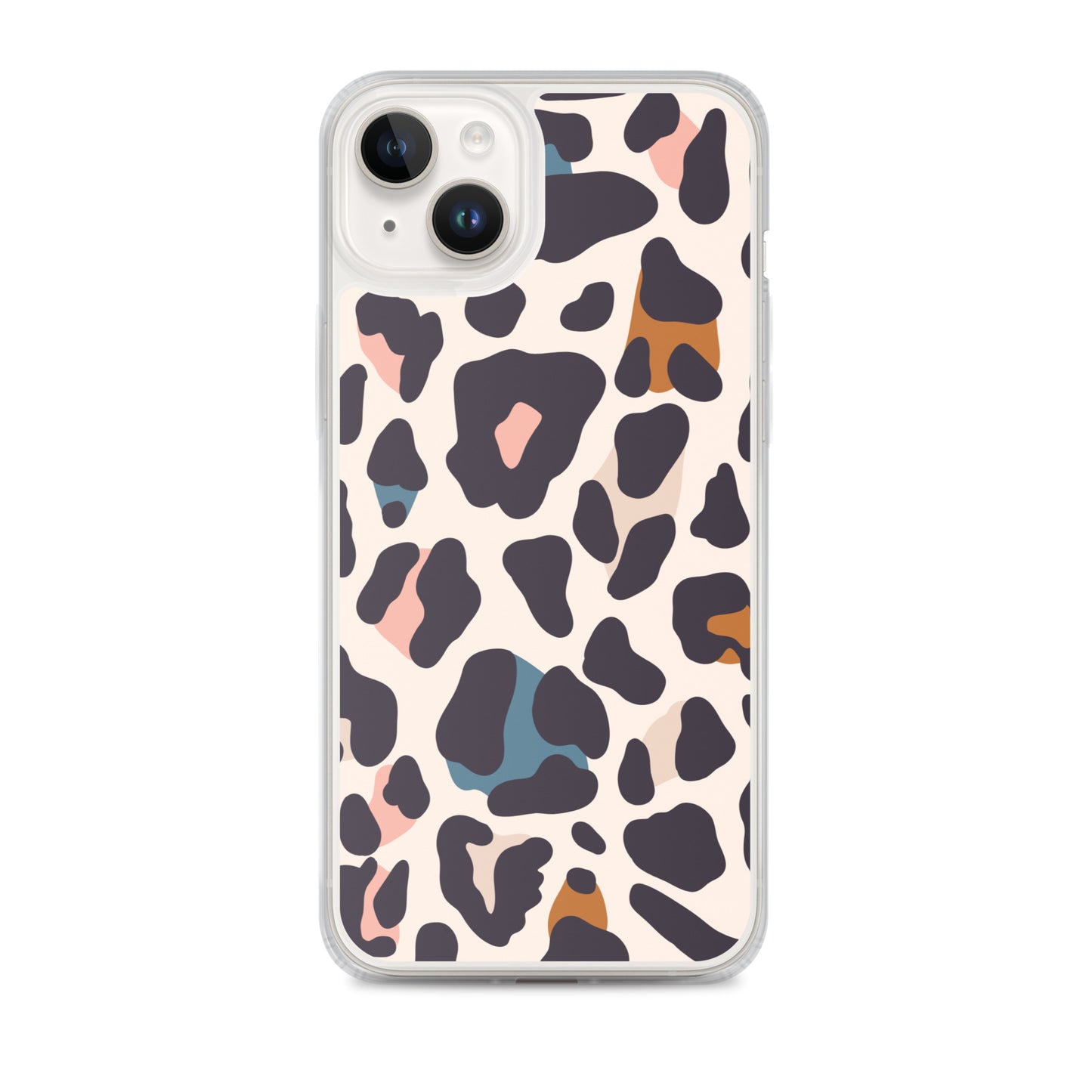 Abstract iPhone case leopard print design