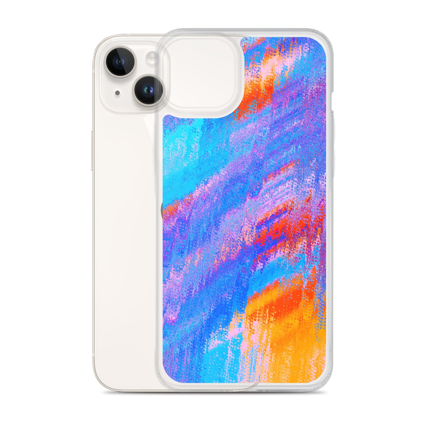 Abstract iPhone case mixed colour