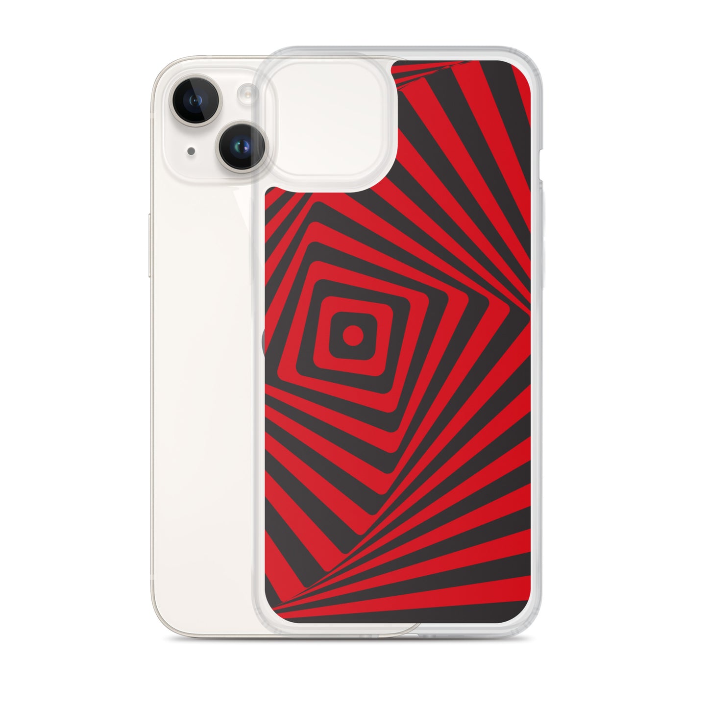 Abstract iPhone case, red maze