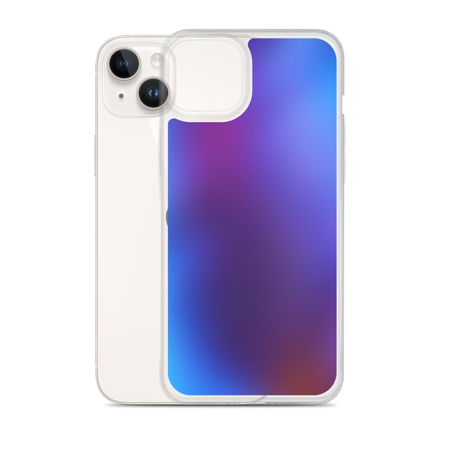 Abstract iPhone case blurry blue