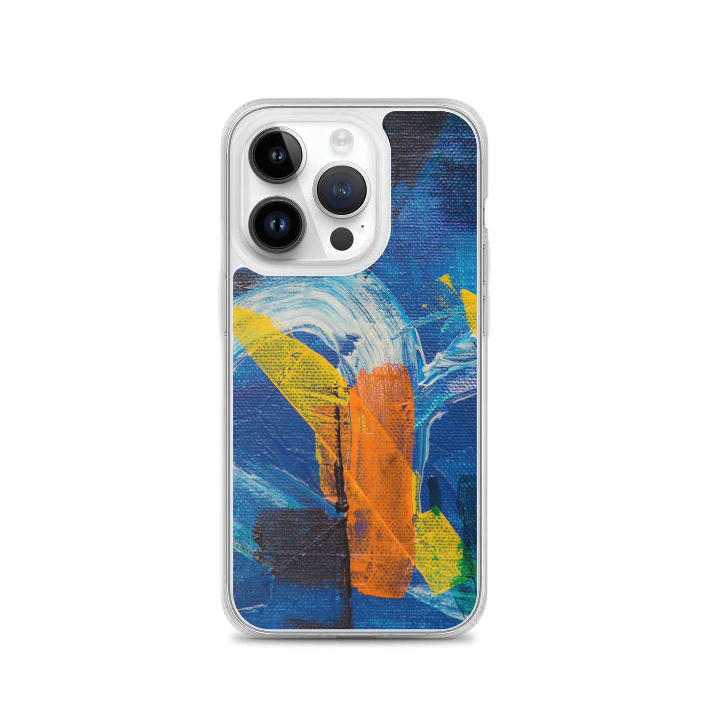 Abstract iPhone case muli-coloured solid accent