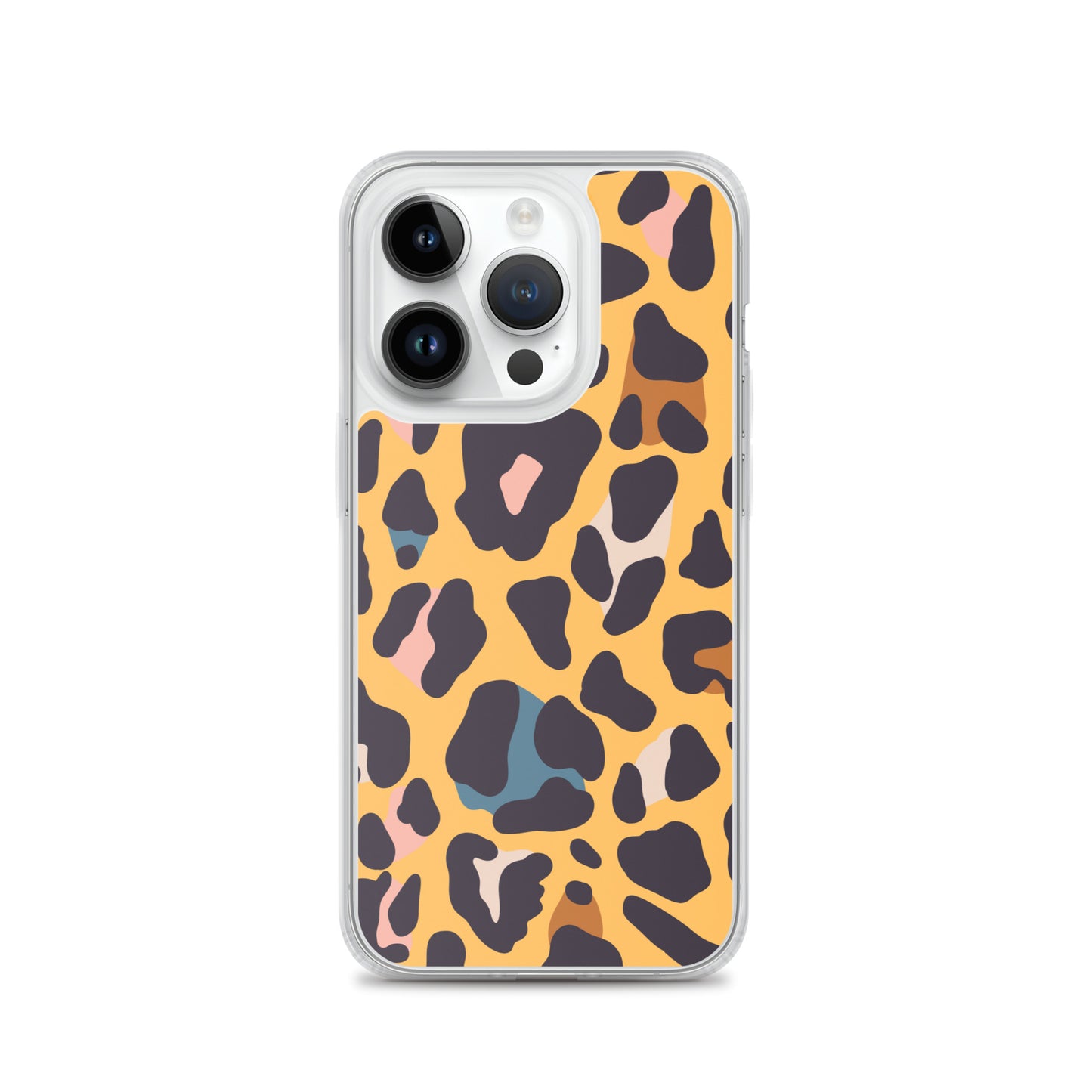 Abstract iPhone case leopard skin print