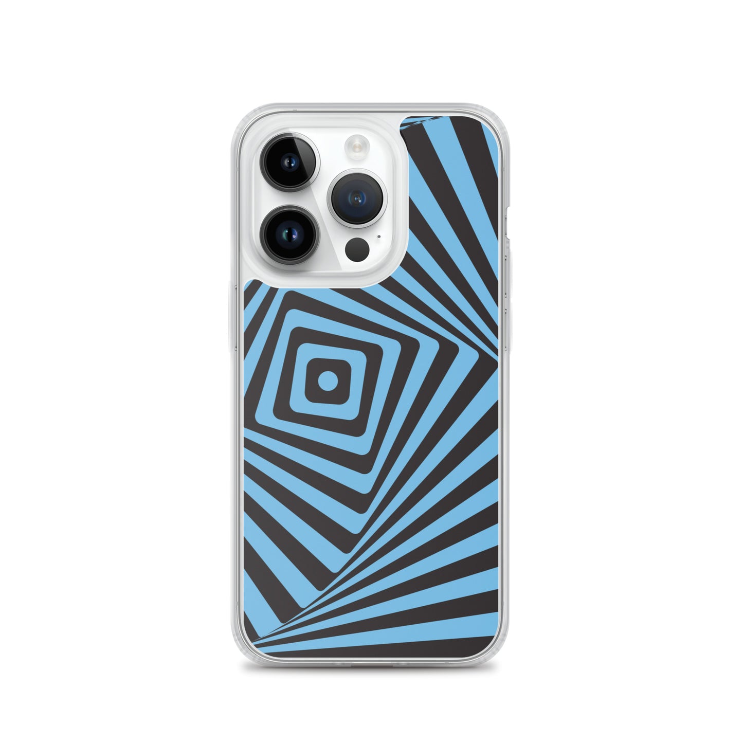 Abstract iPhone case, blue maze