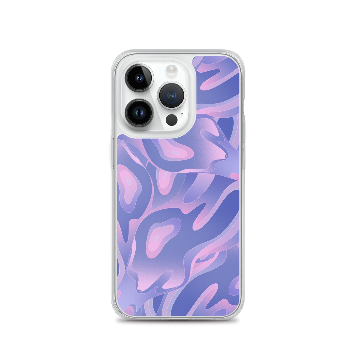 Abstract iPhone case purple/violet waves