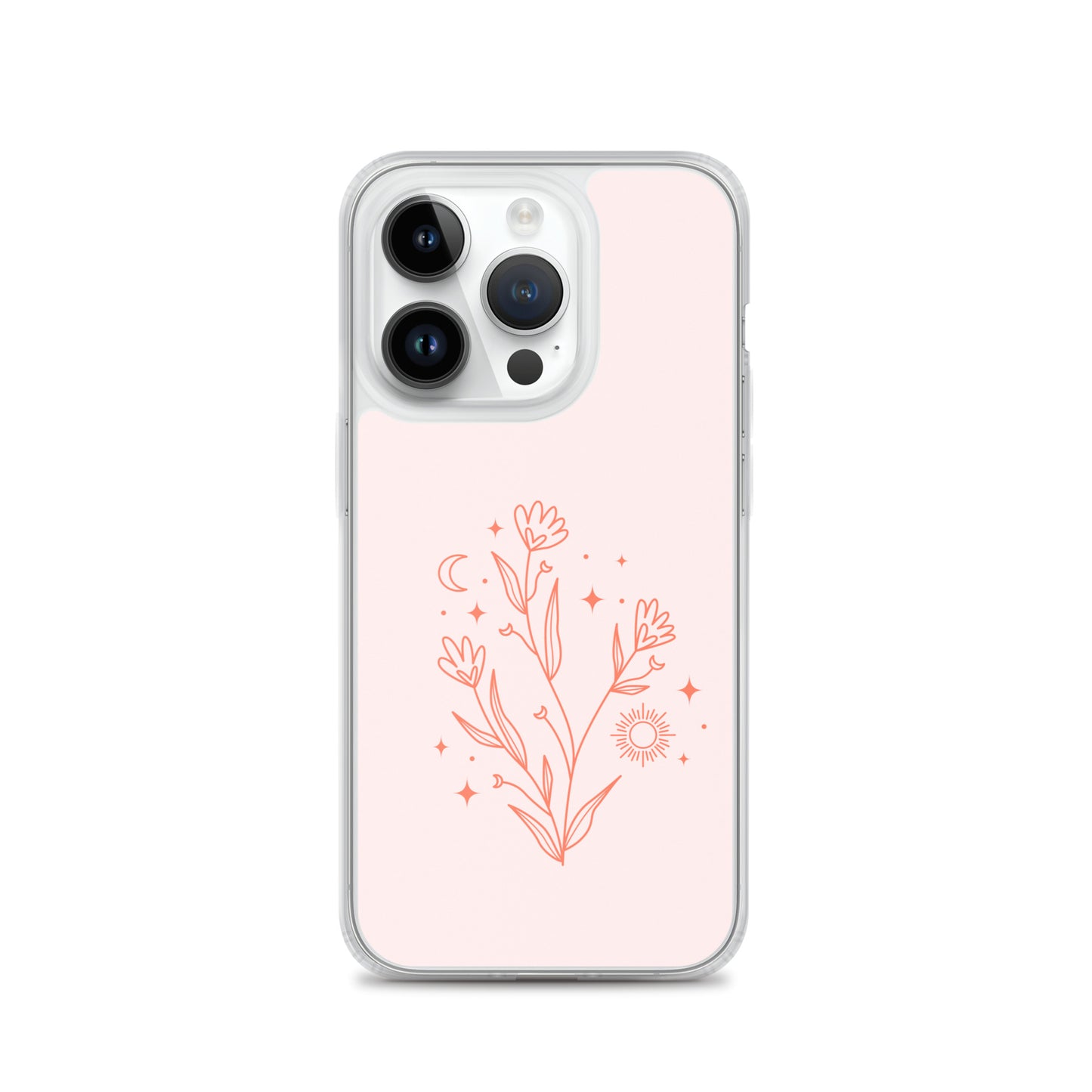 Abstract iPhone case pink flower