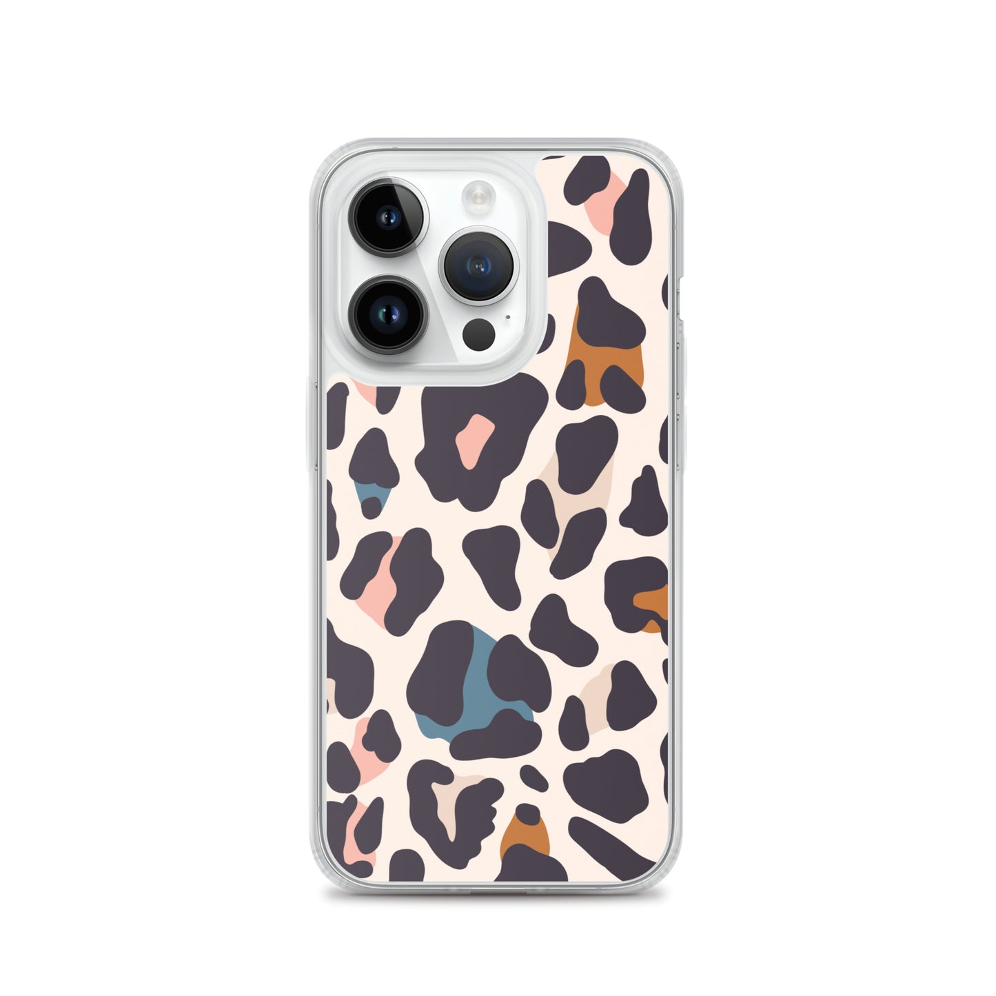 Abstract iPhone case leopard print design