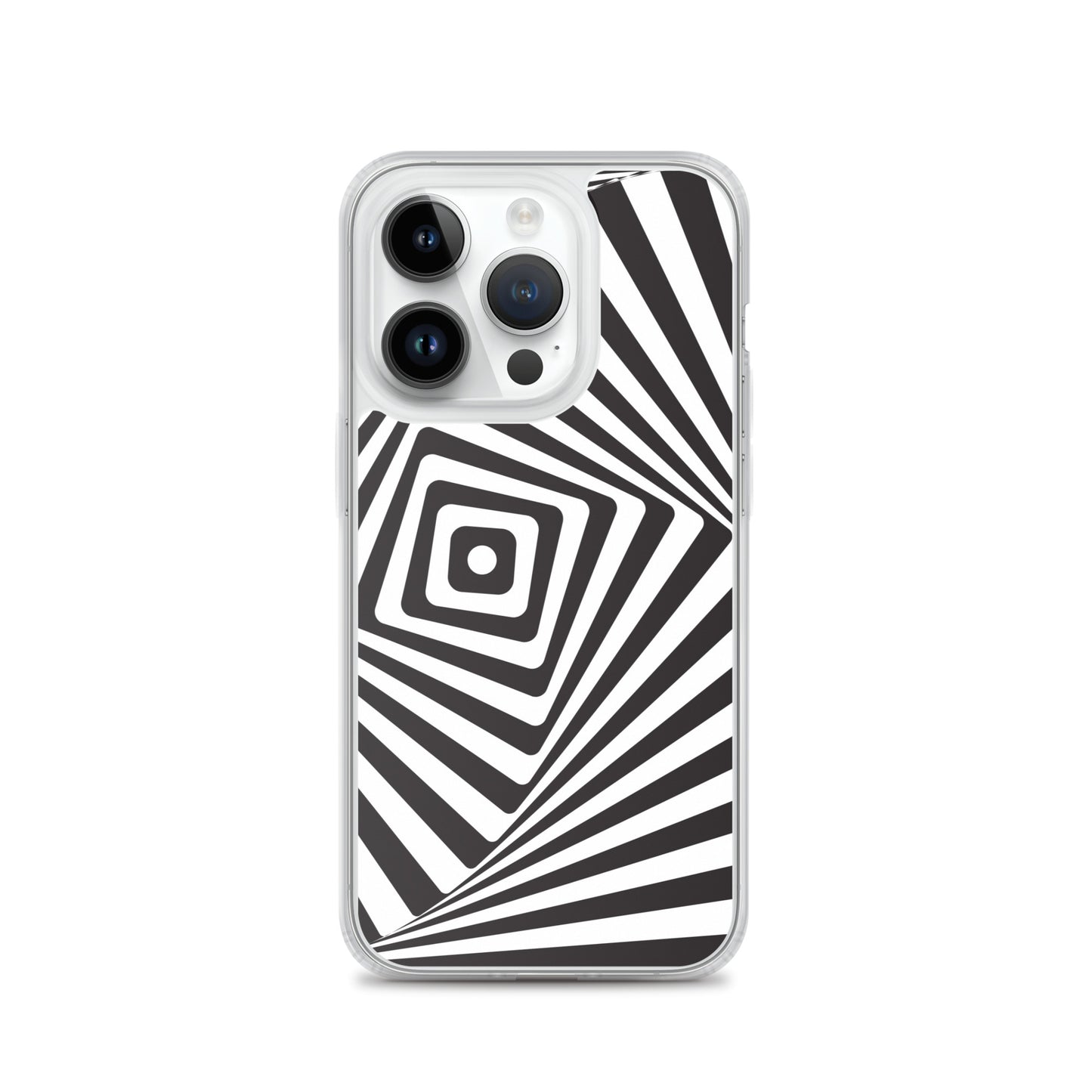 Abstract iPhone case black and white maze