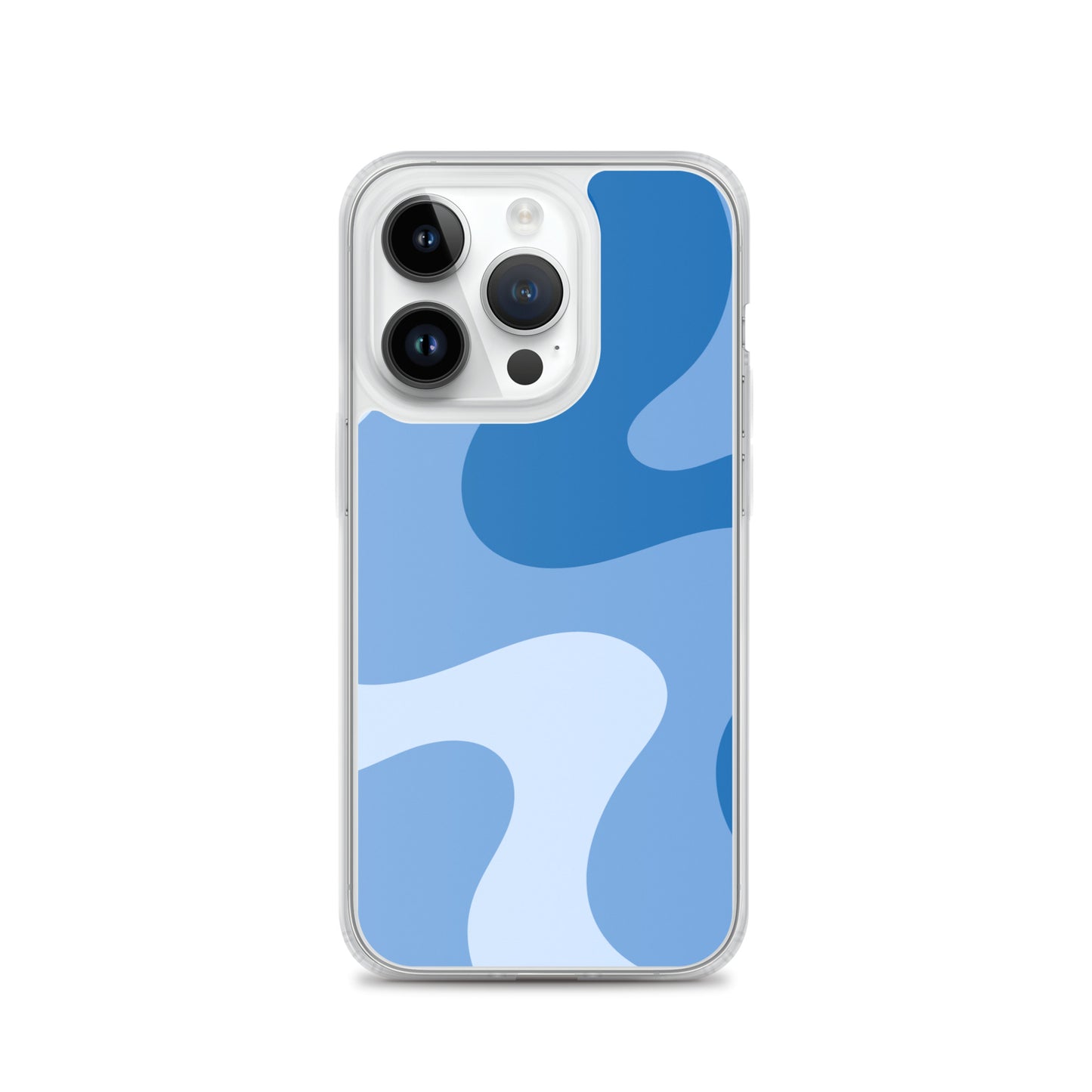 Abstract iPhone case blue swirl