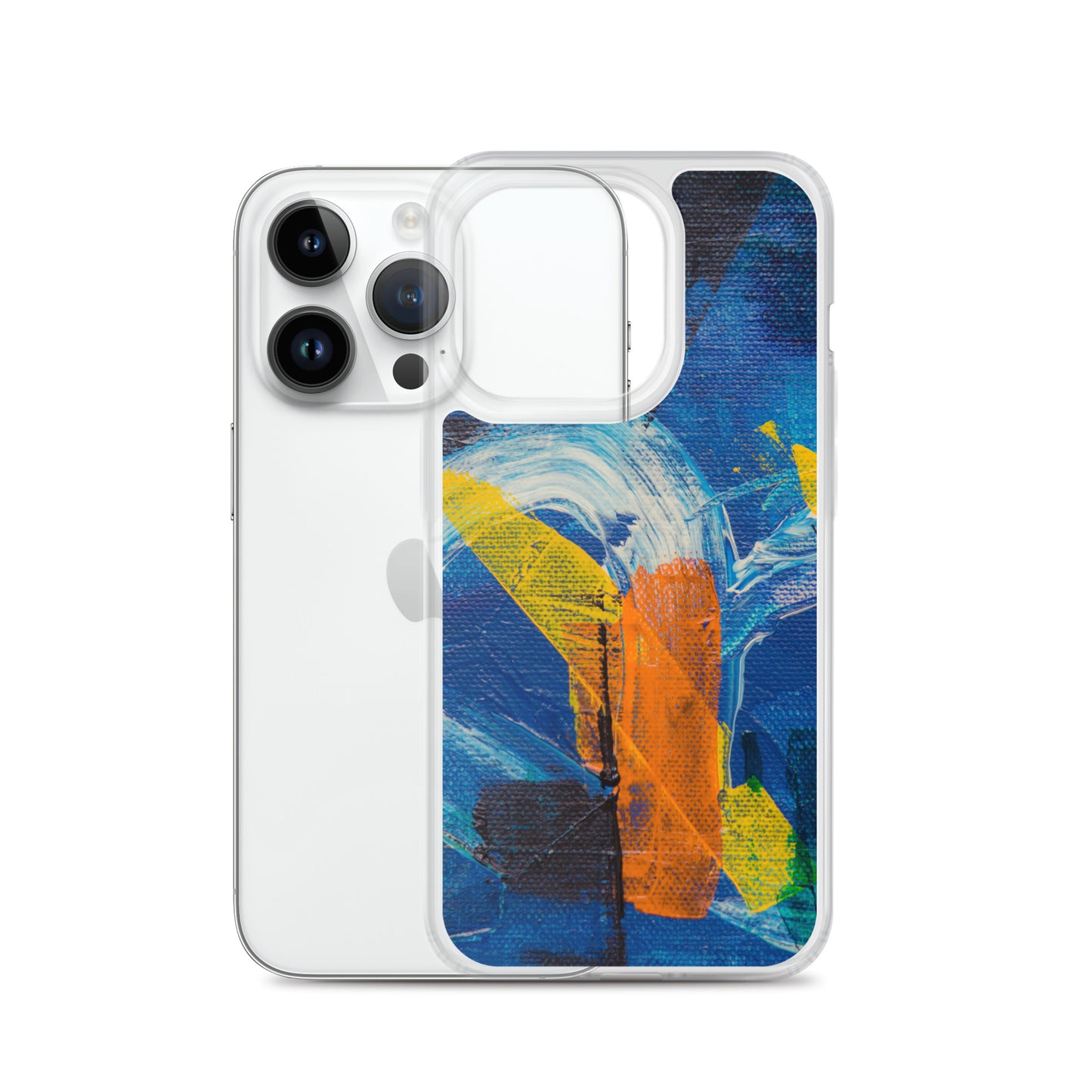 Abstract iPhone case muli-coloured solid accent