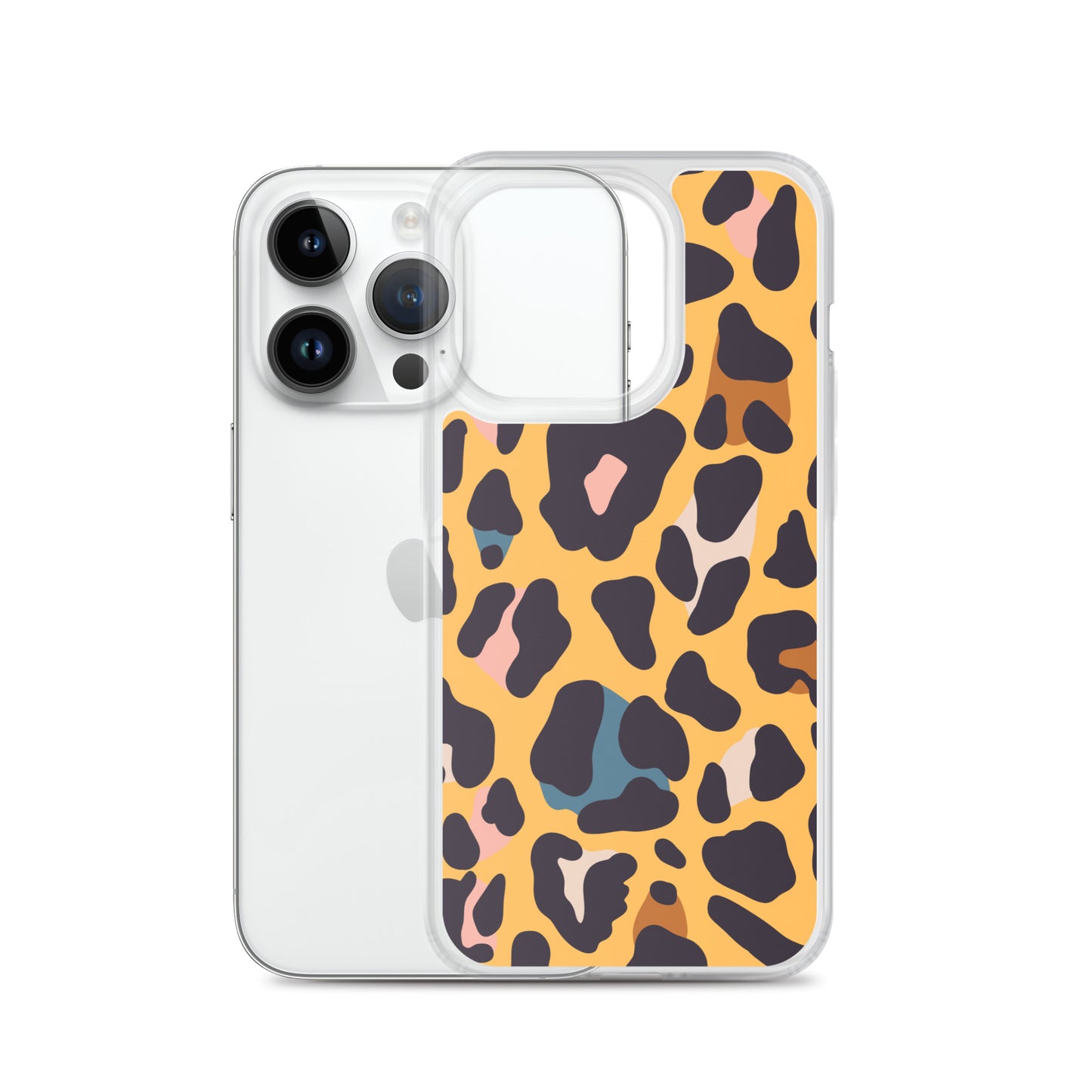 Abstract iPhone case leopard skin print