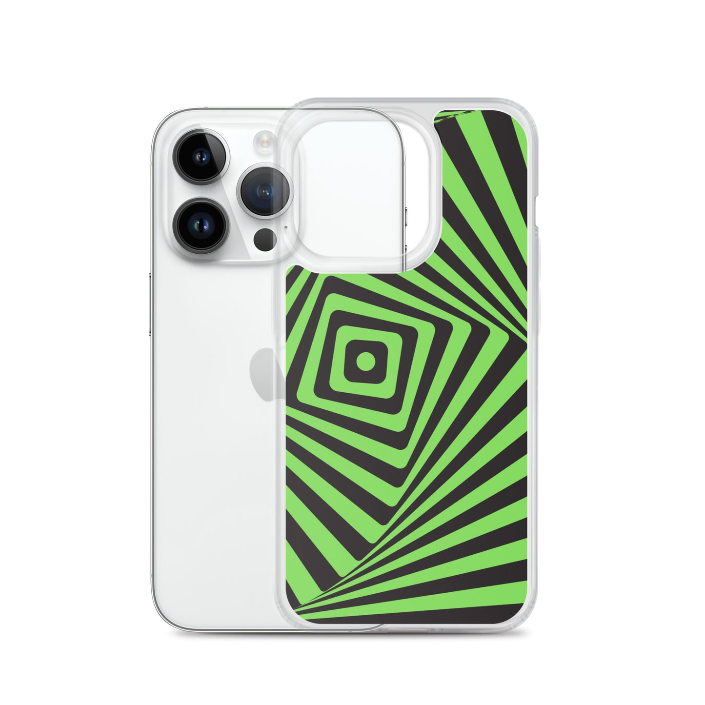 Abstract iPhone case green maze