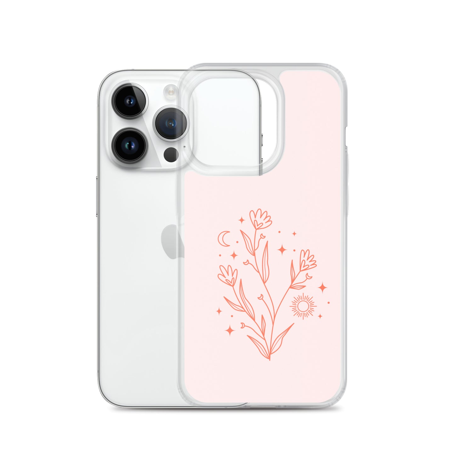 Abstract iPhone case pink flower