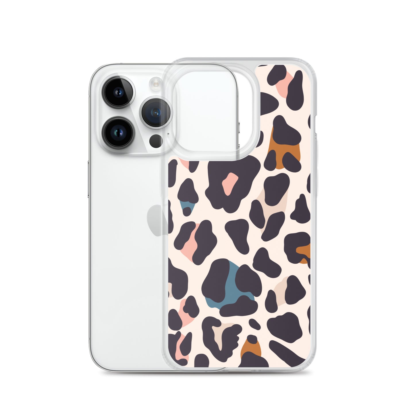 Abstract iPhone case leopard print design