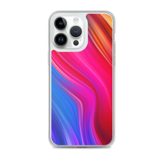 Abstract iPhone case multi coloured wave