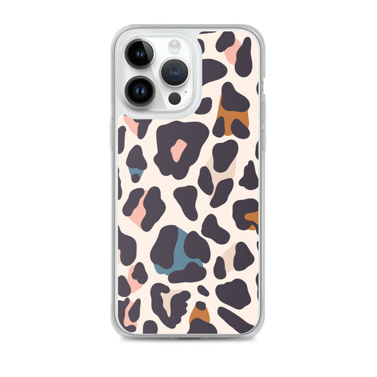 Abstract iPhone case leopard print design