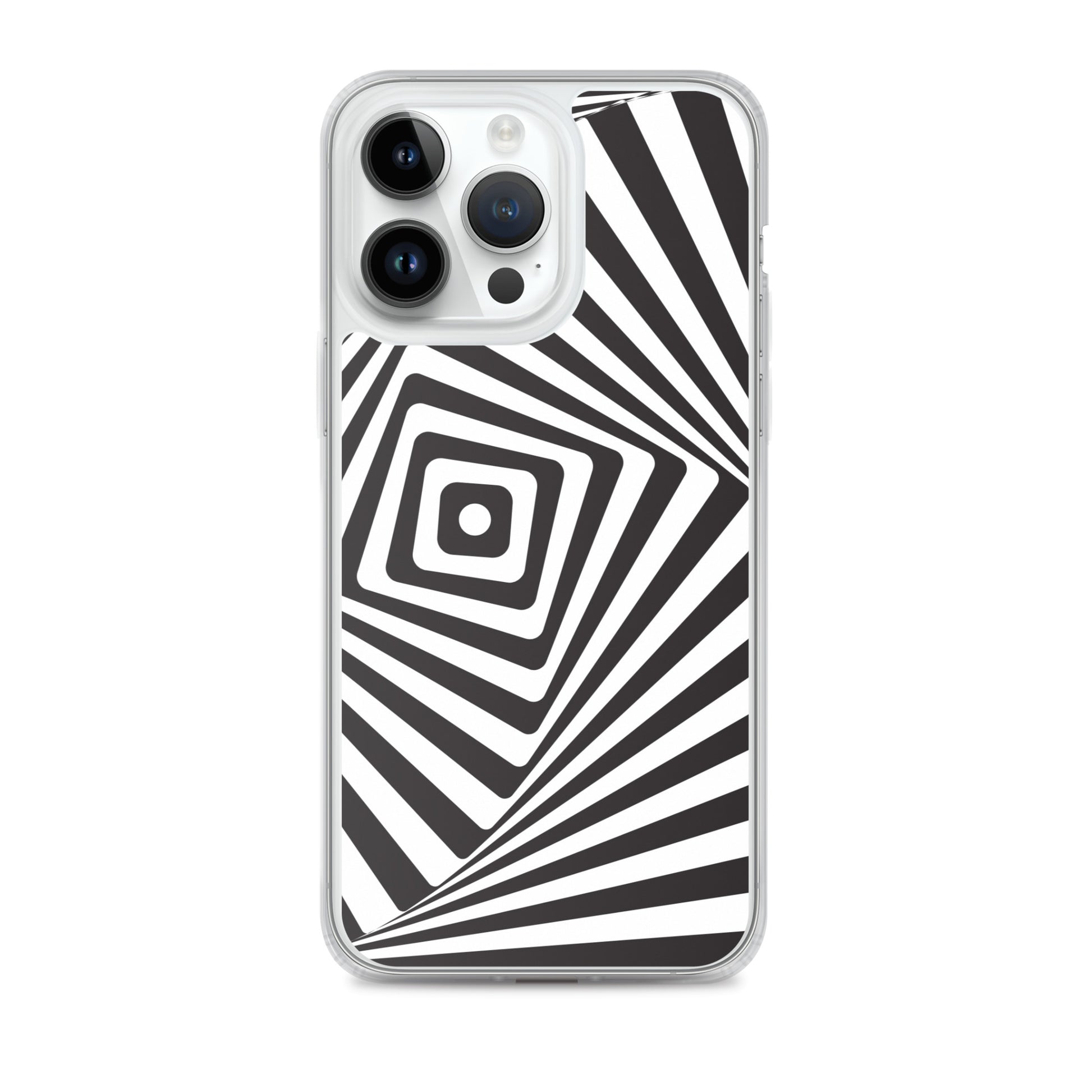 Abstract iPhone case black and white maze