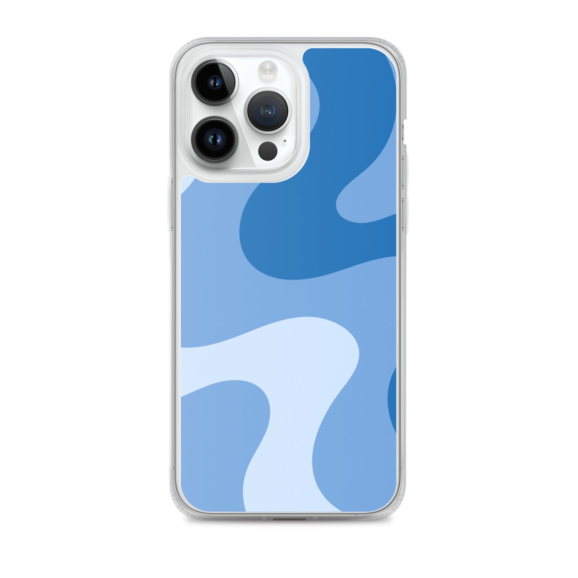 Abstract iPhone case blue swirl