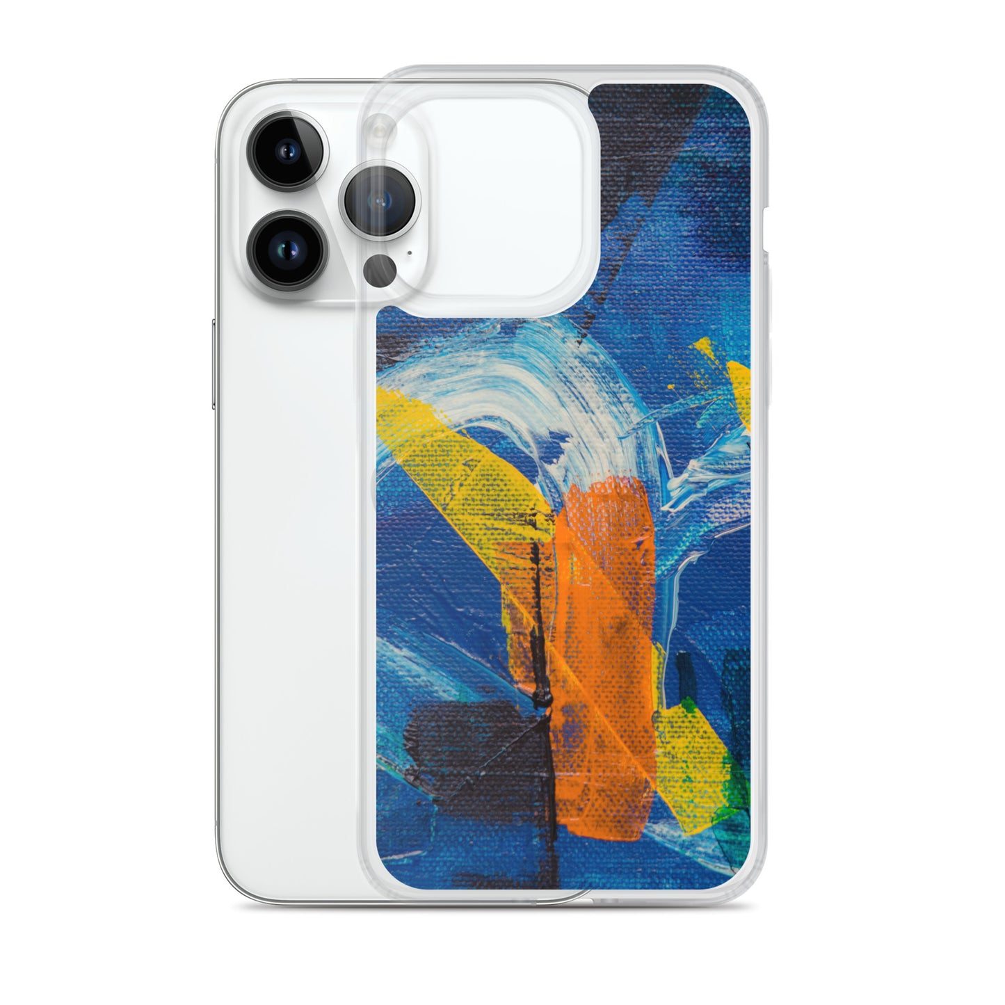 Abstract iPhone case muli-coloured solid accent