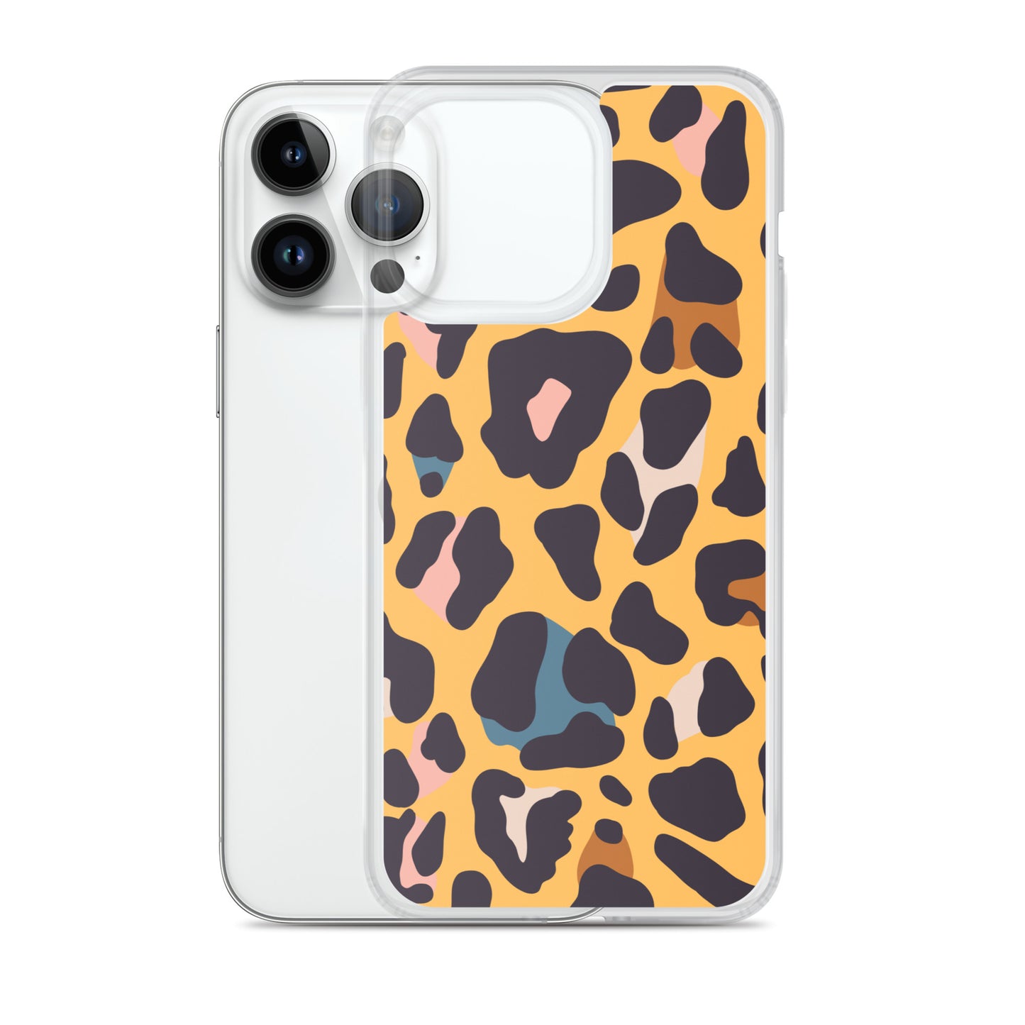 Abstract iPhone case leopard skin print