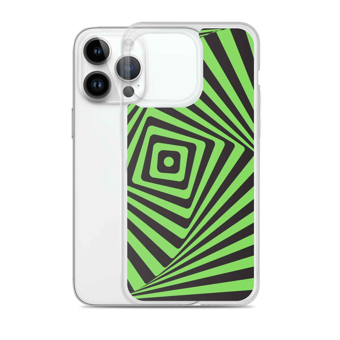 Abstract iPhone case green maze