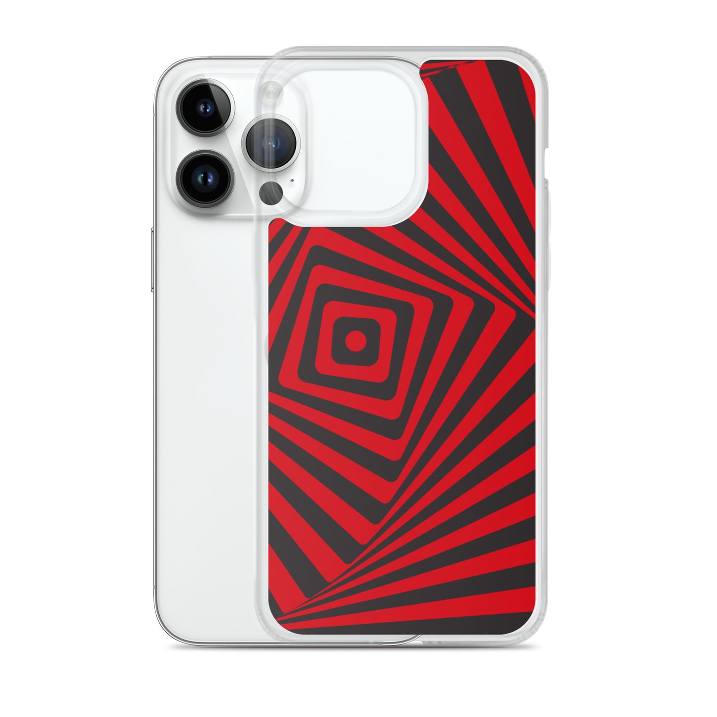 Abstract iPhone case, red maze