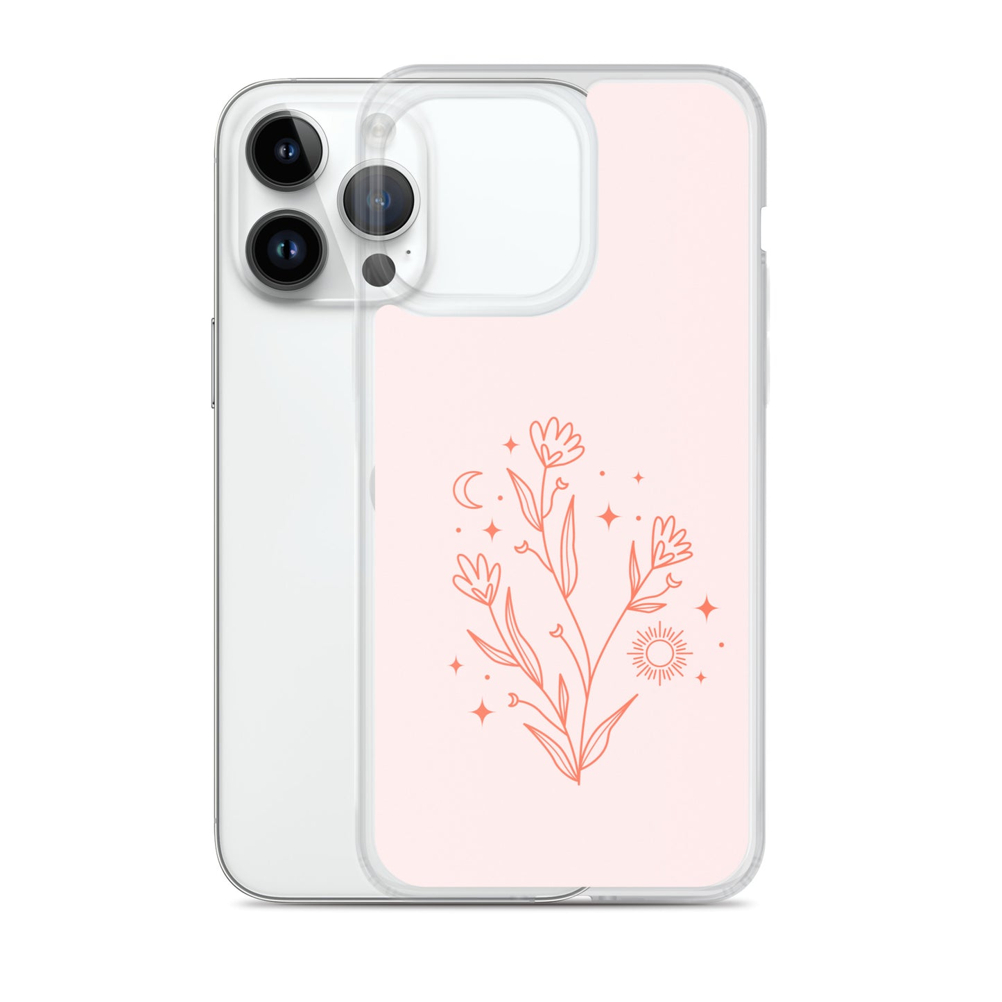 Abstract iPhone case pink flower