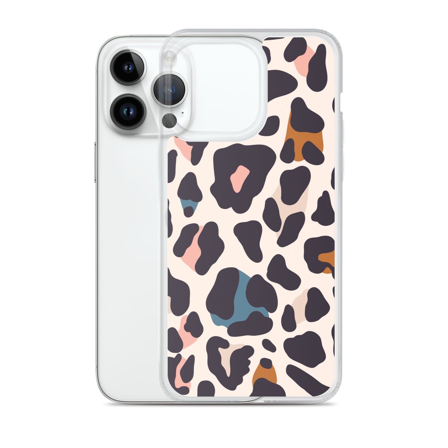 Abstract iPhone case leopard print design