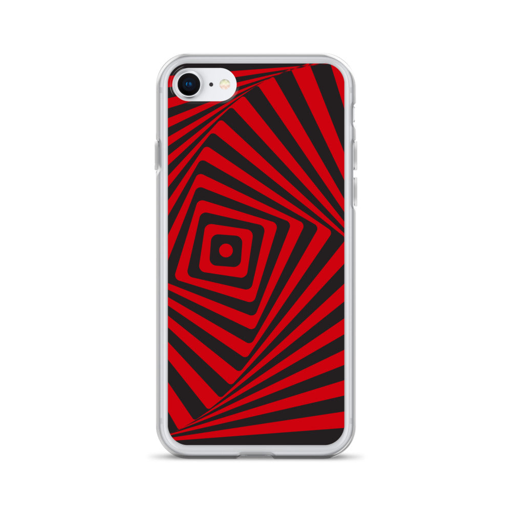 Abstract iPhone case, red maze