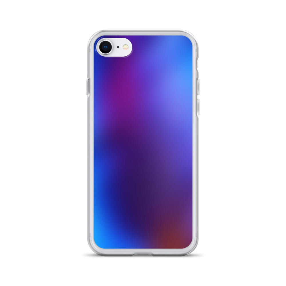 Abstract iPhone case blurry blue