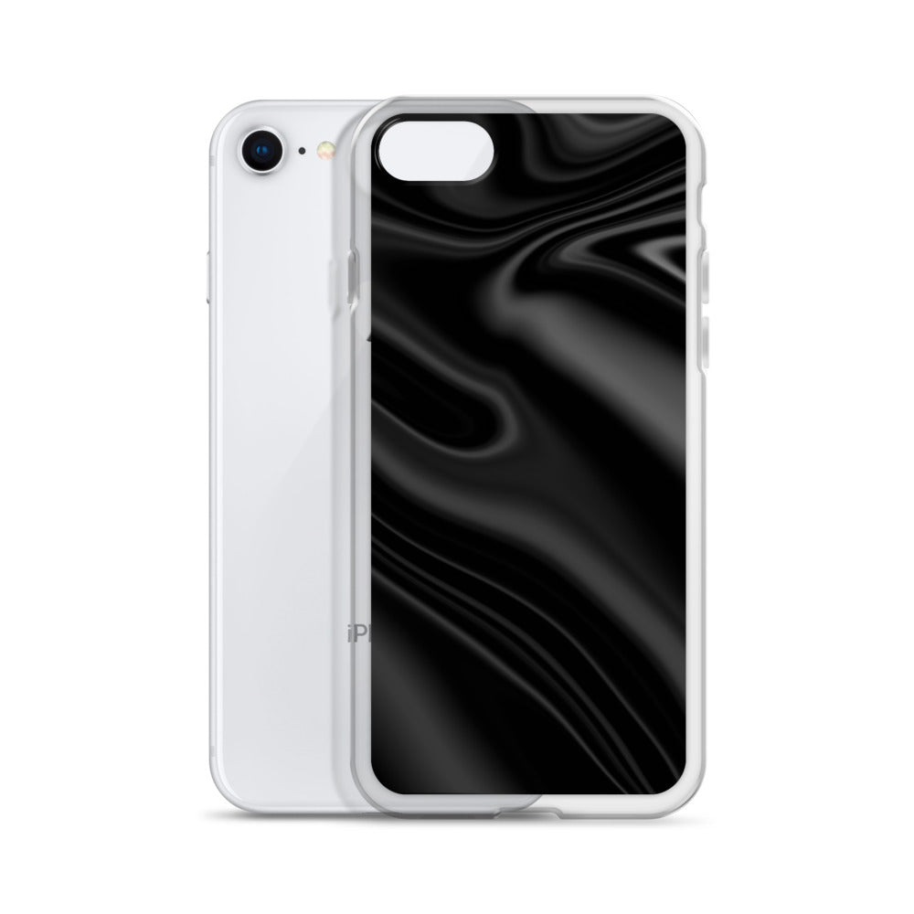 Abstract iPhone case black wave