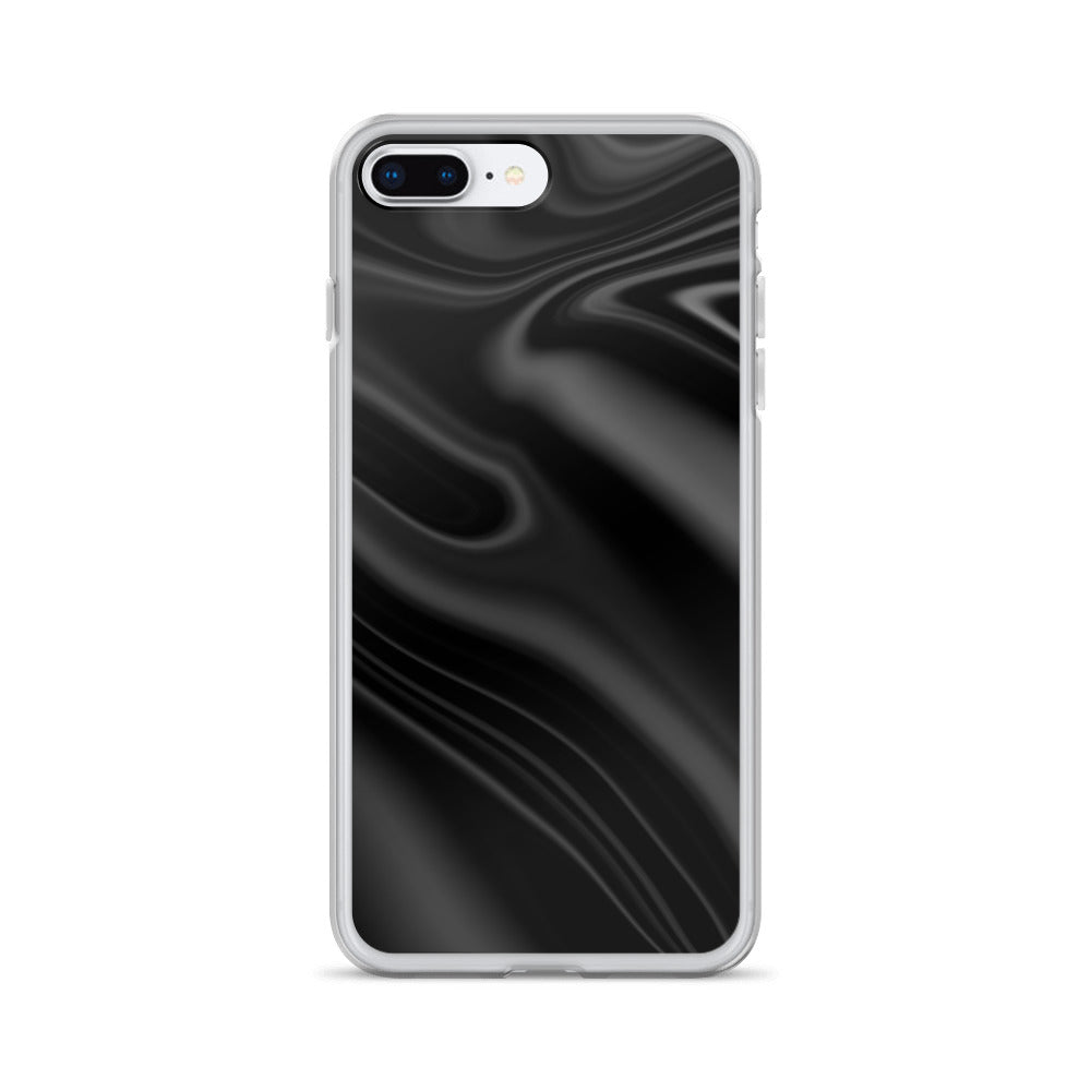 Abstract iPhone case black wave