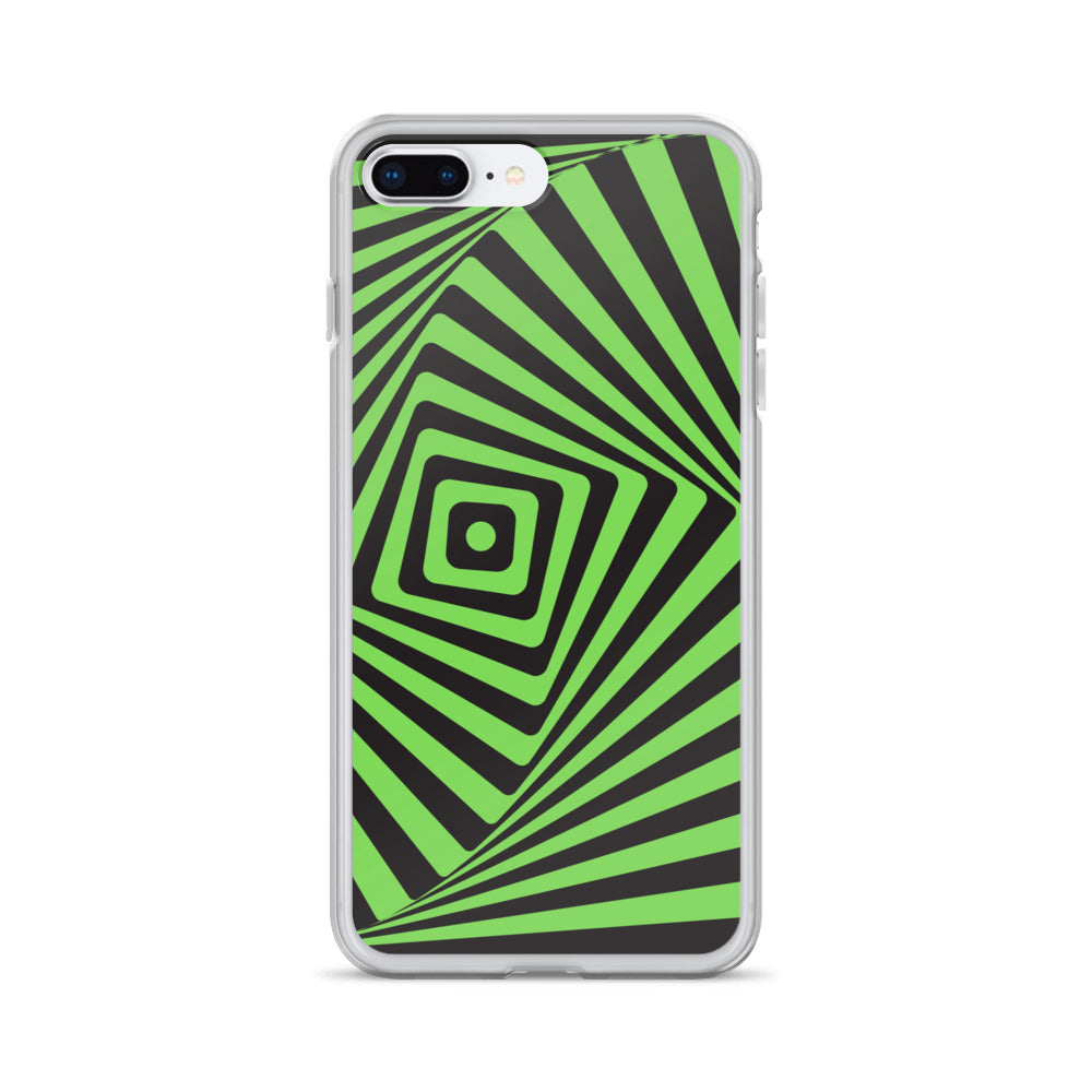 Abstract iPhone case green maze