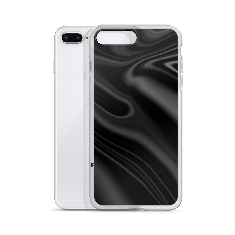 Abstract iPhone case black wave