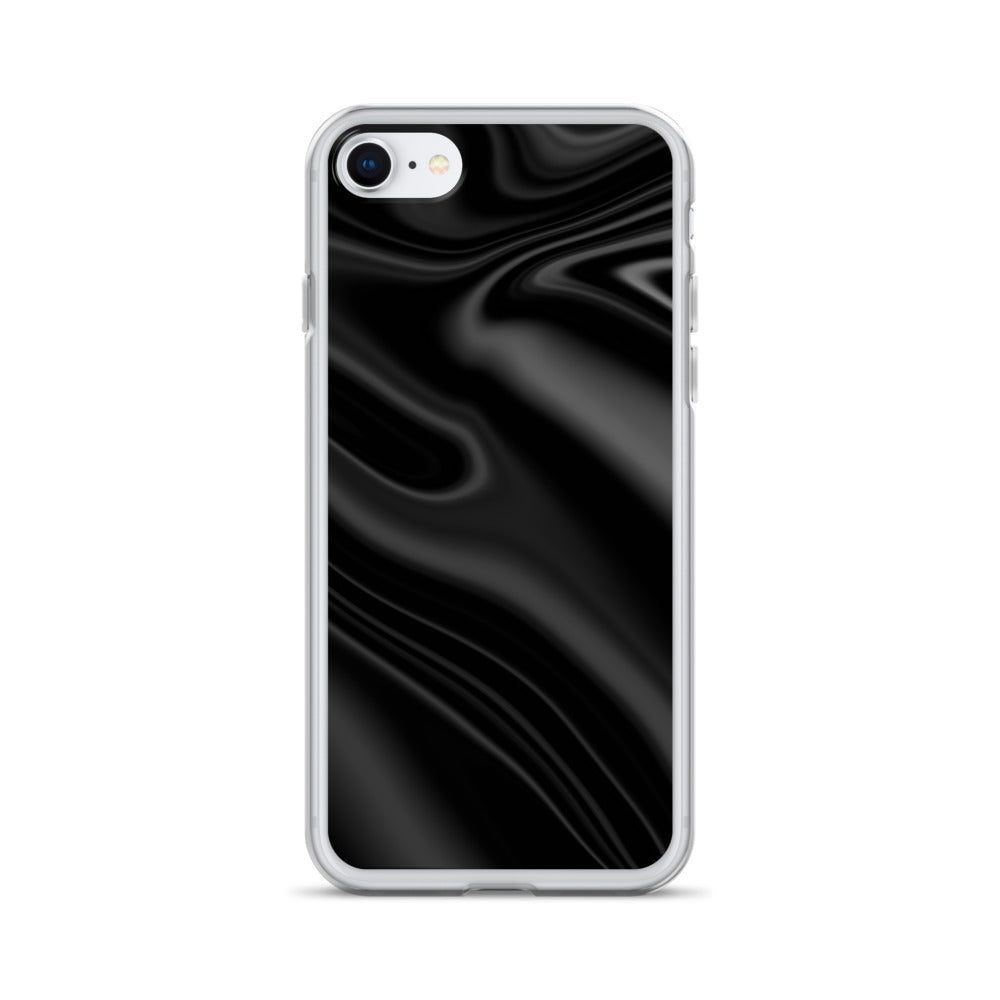 Abstract iPhone case black wave