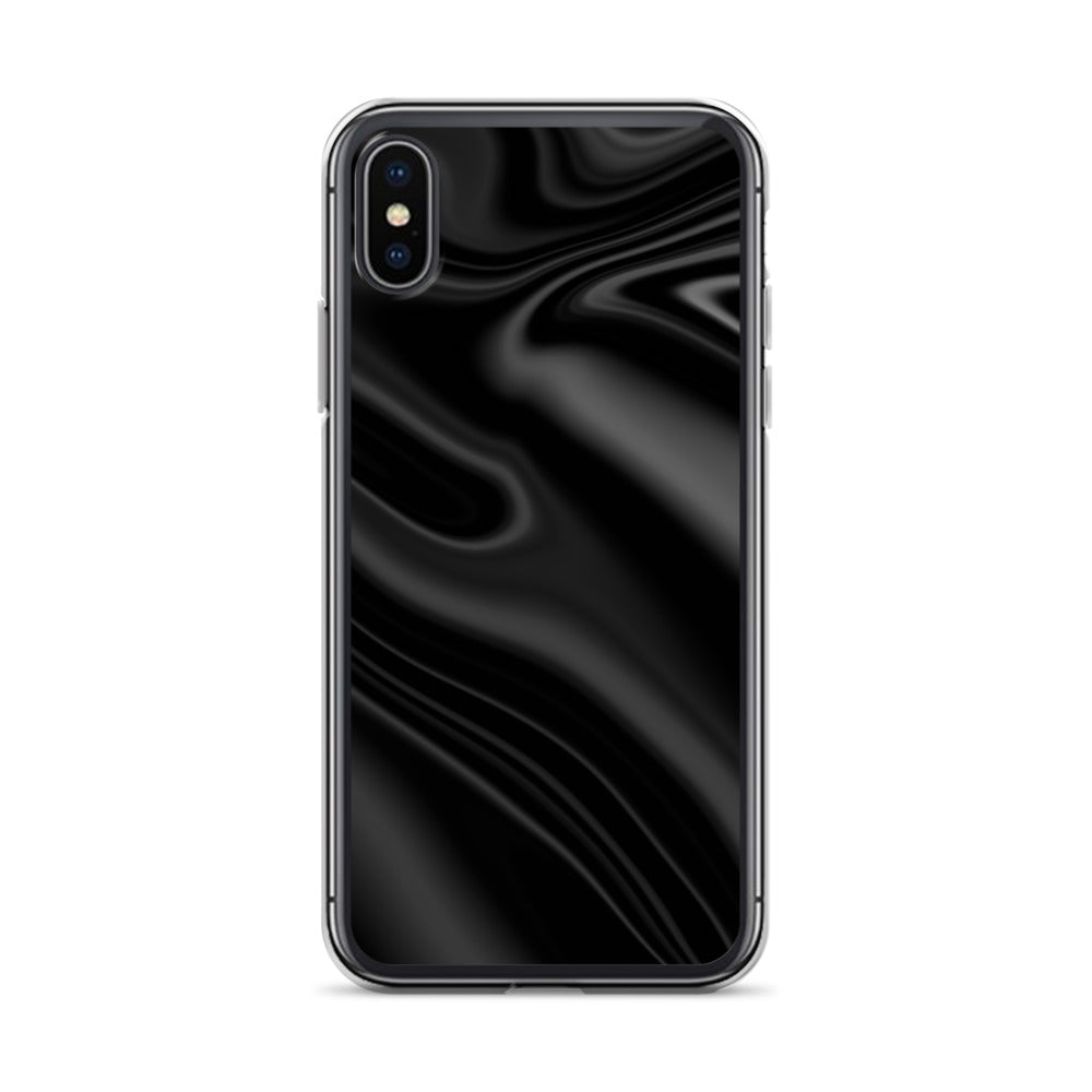 Abstract iPhone case black wave